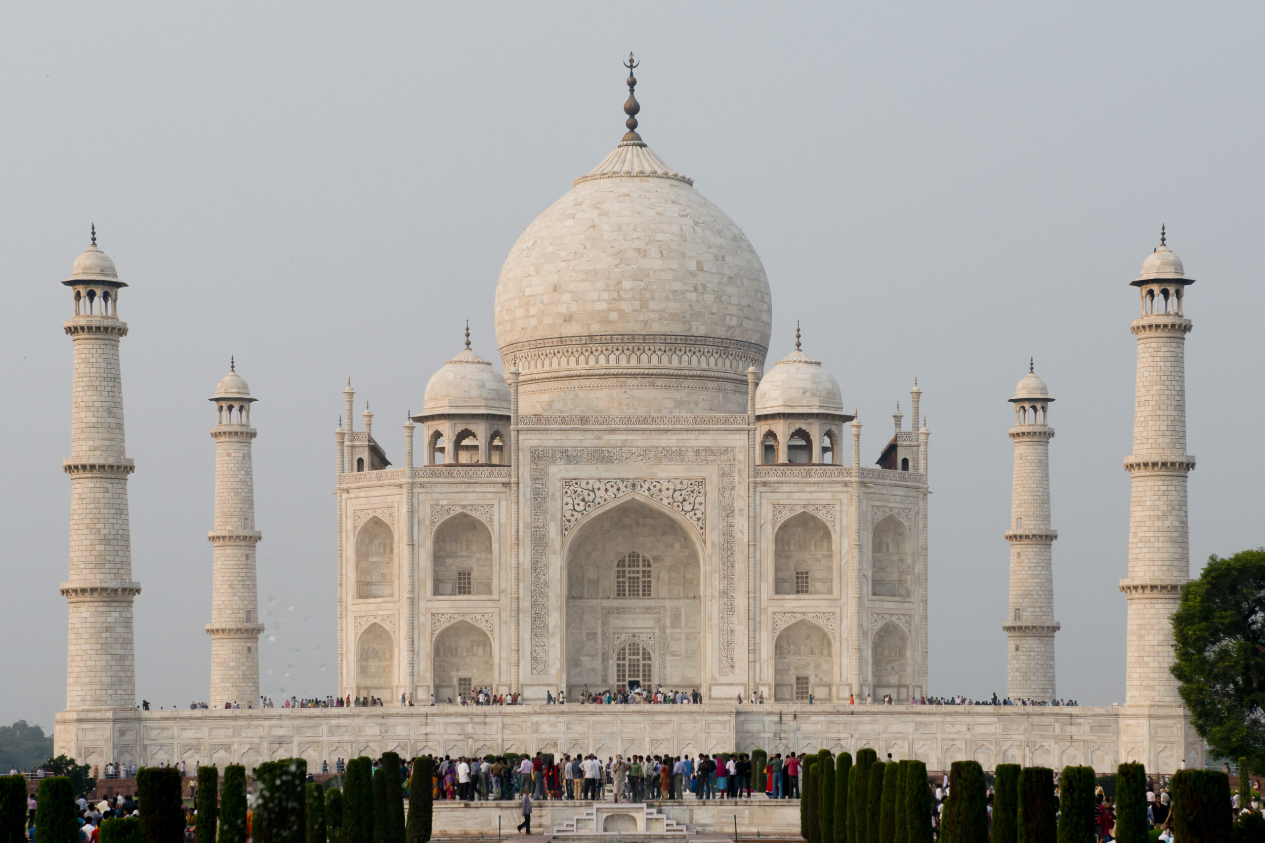 Taj Mahal, mausoleum erected by Shah Jahan, mughal Emperor, in honor of his wife Mumtaz Mahal. From 1983 is an Unesco world heritage site and now is one the Seven Wonders of the World